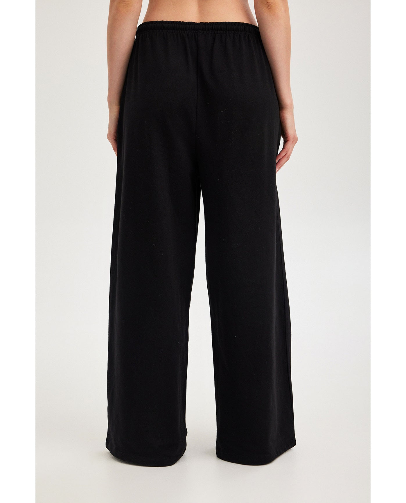 Gottex Beach LifeSummer Lounge Cotton Wide Leg Pant-BlackLoungewear