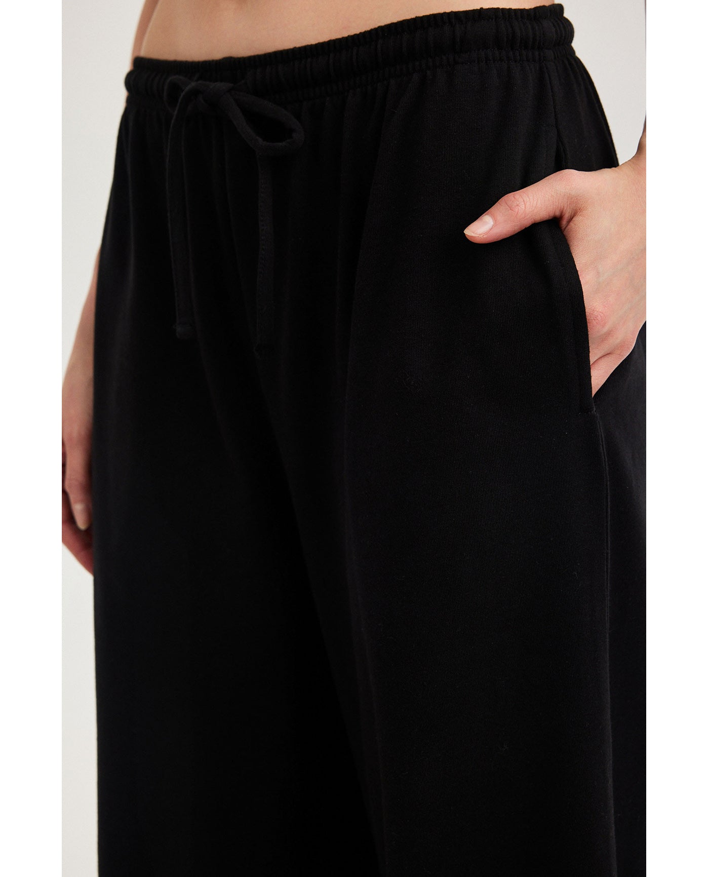 Gottex Beach LifeSummer Lounge Cotton Wide Leg Pant-BlackLoungewear