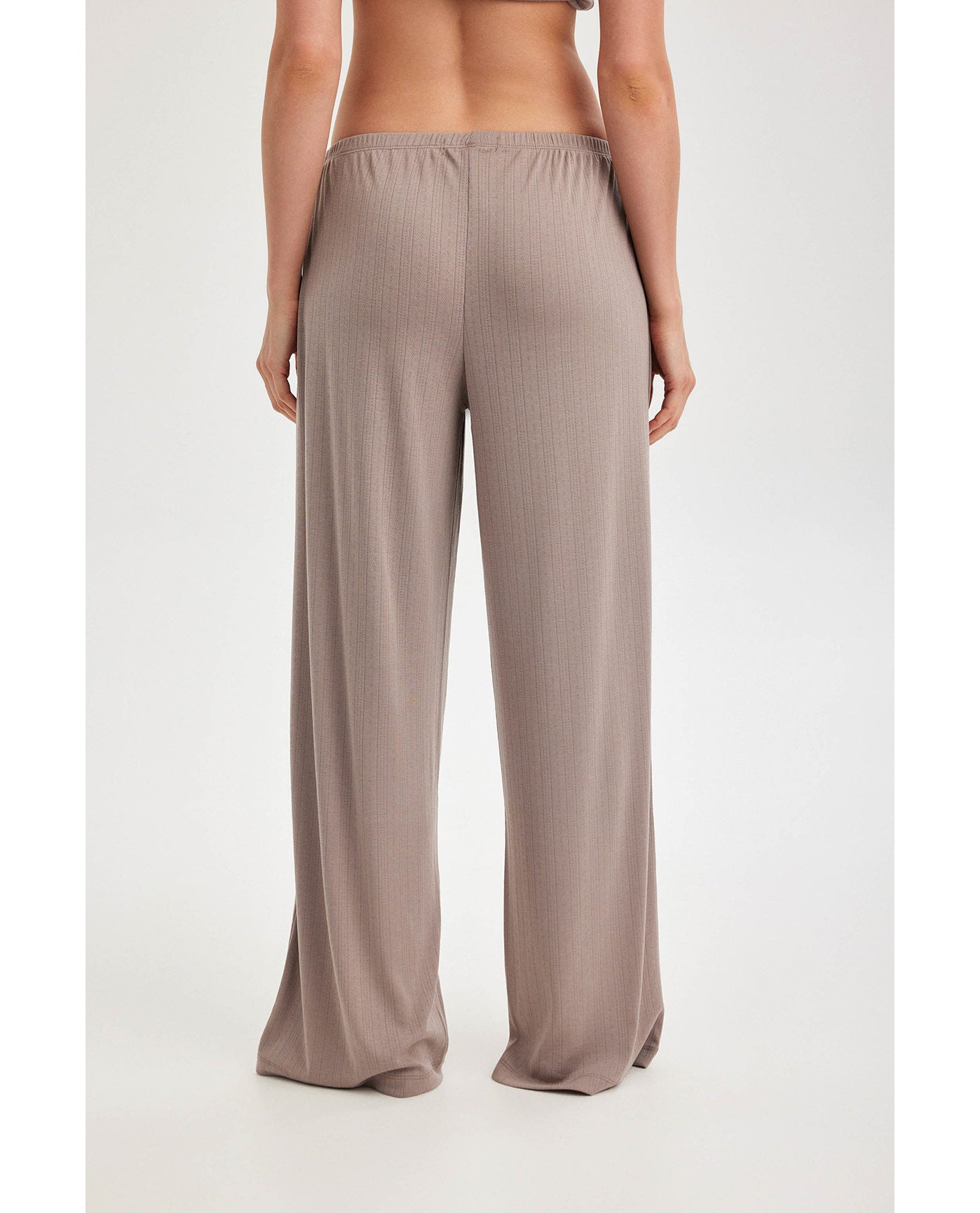 Gottex Beach LifeSummer Lounge Pointelle Wide Leg Pant-MinkLoungewear