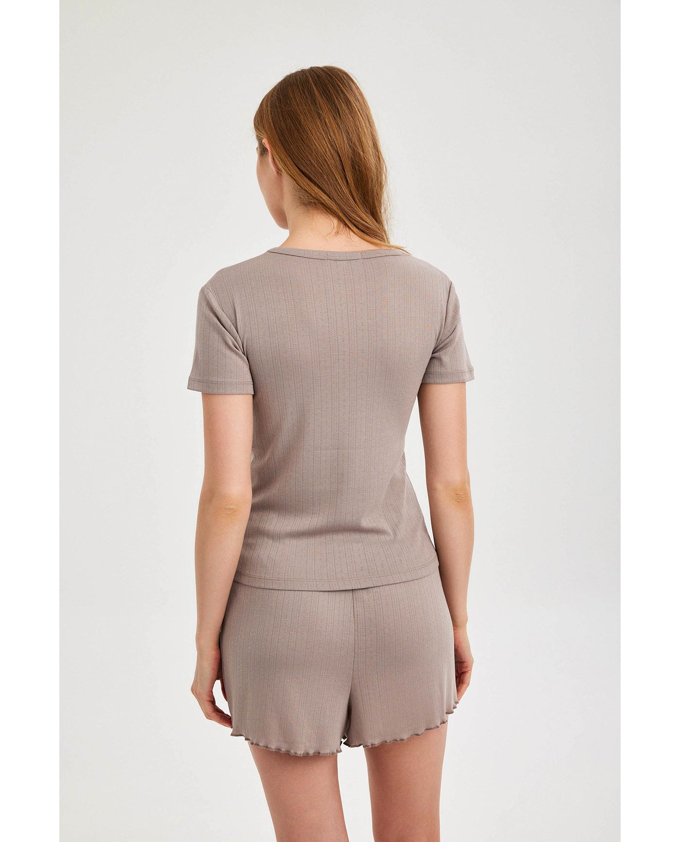 Gottex Beach LifeSummer Lounge Pointelle T Shirt-MinkLoungewear