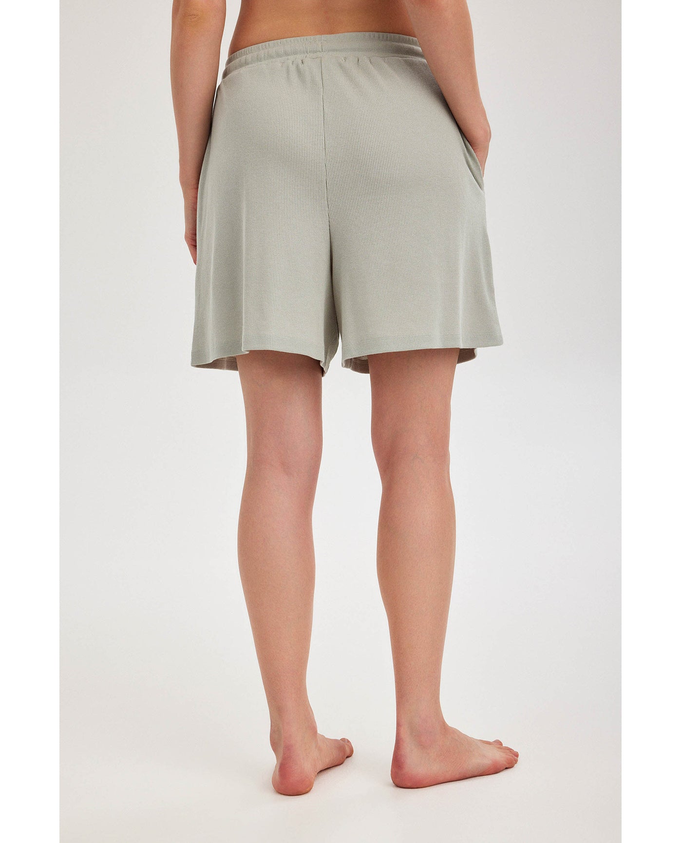 Gottex Beach LifeSummer Lounge Ribbed Shorts-MintLoungewear