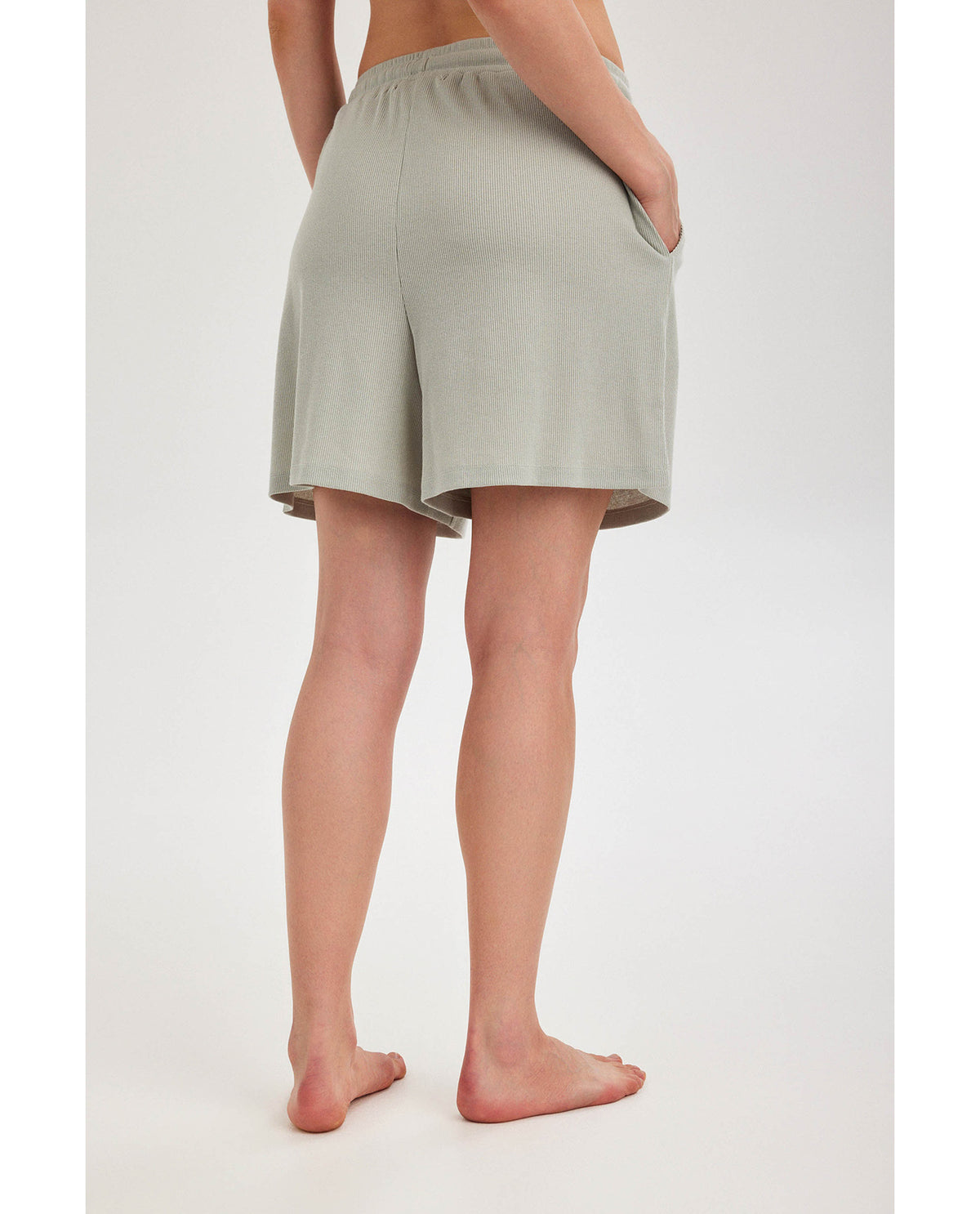 Gottex Beach LifeSummer Lounge Ribbed Shorts-MintLoungewear