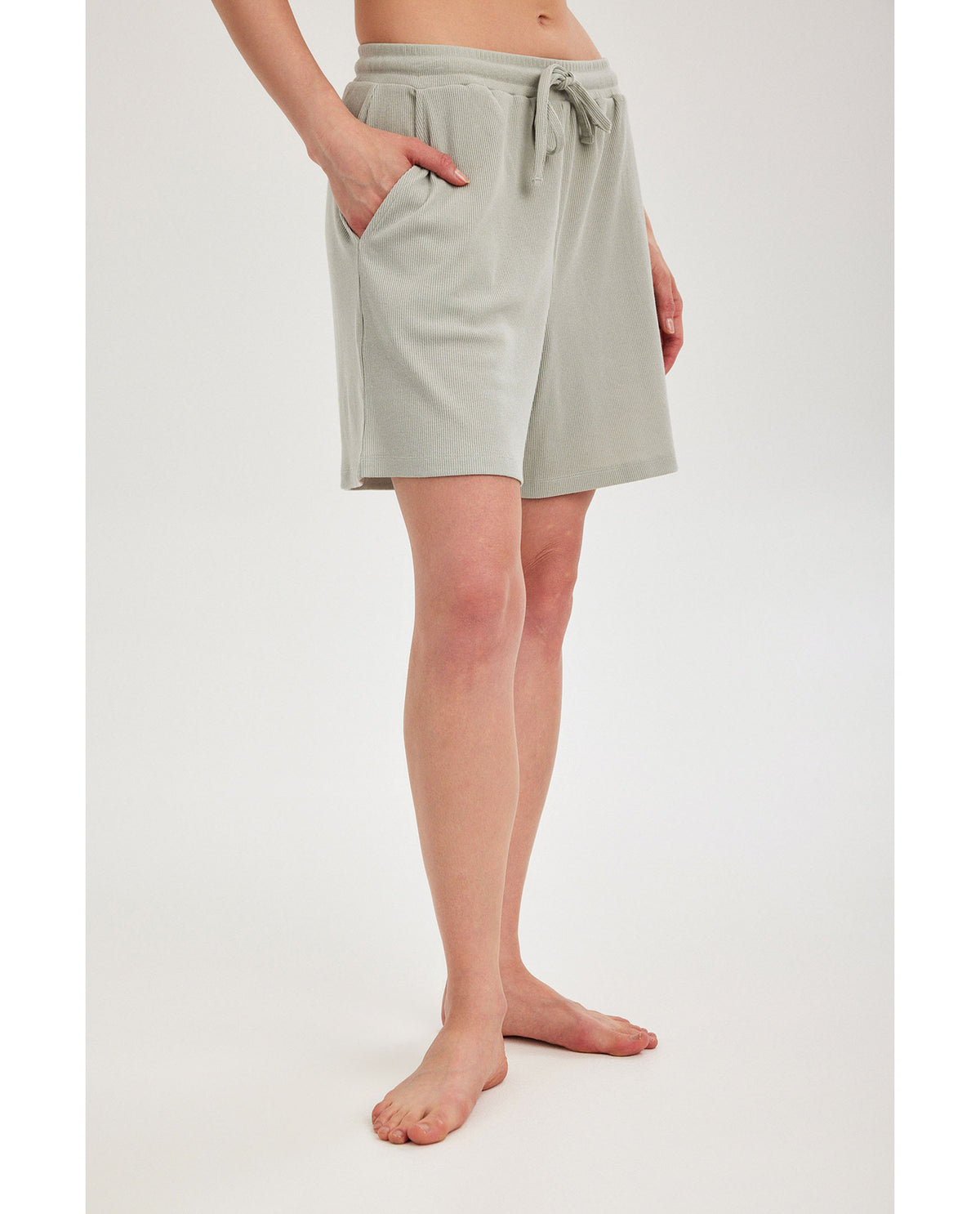 Gottex Beach LifeSummer Lounge Ribbed Shorts-MintLoungewear