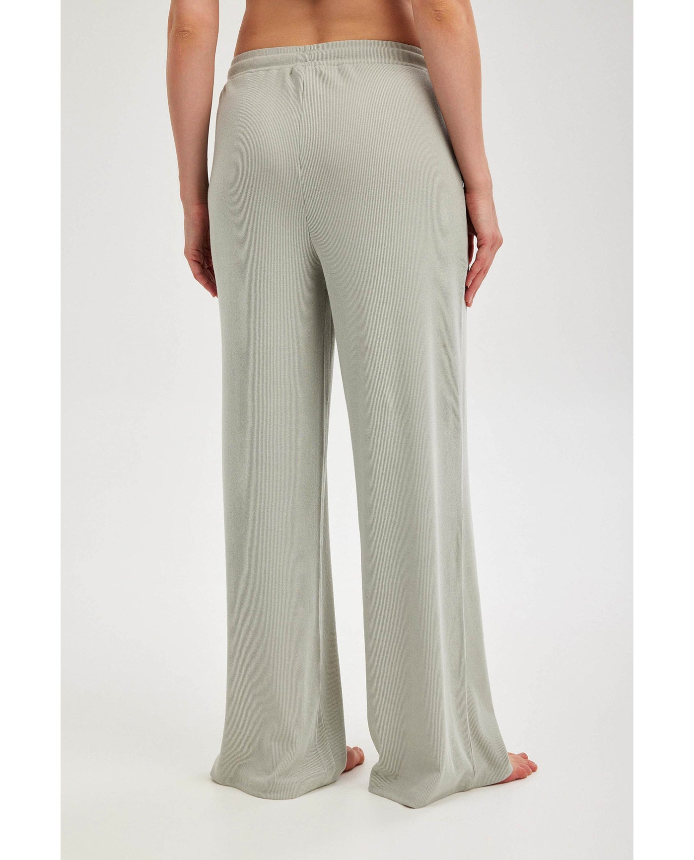 Gottex Beach LifeSummer Lounge Ribbed Wide Leg Pant-MintLoungewear