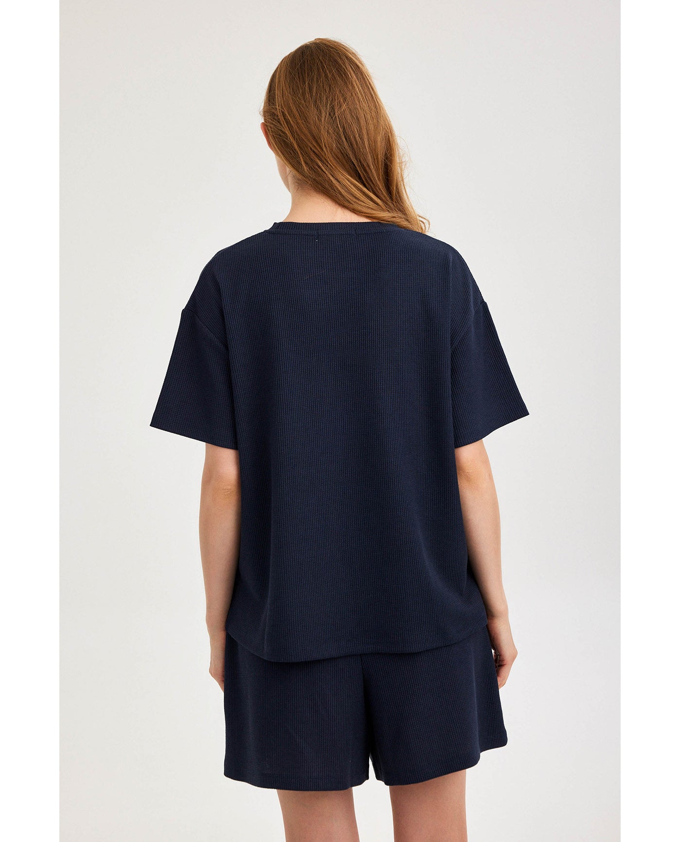 Gottex Beach LifeSummer Lounge Waffle T Shirt-NavyLoungewear