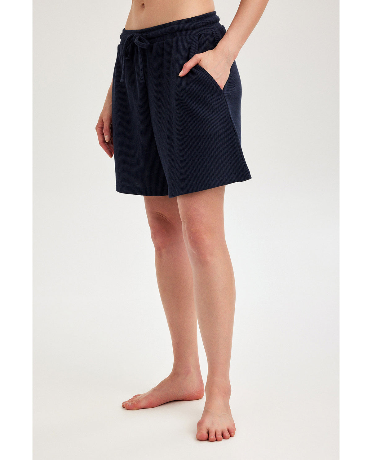 Gottex Beach LifeSummer Lounge Waffle Shorts-NavyLoungewear
