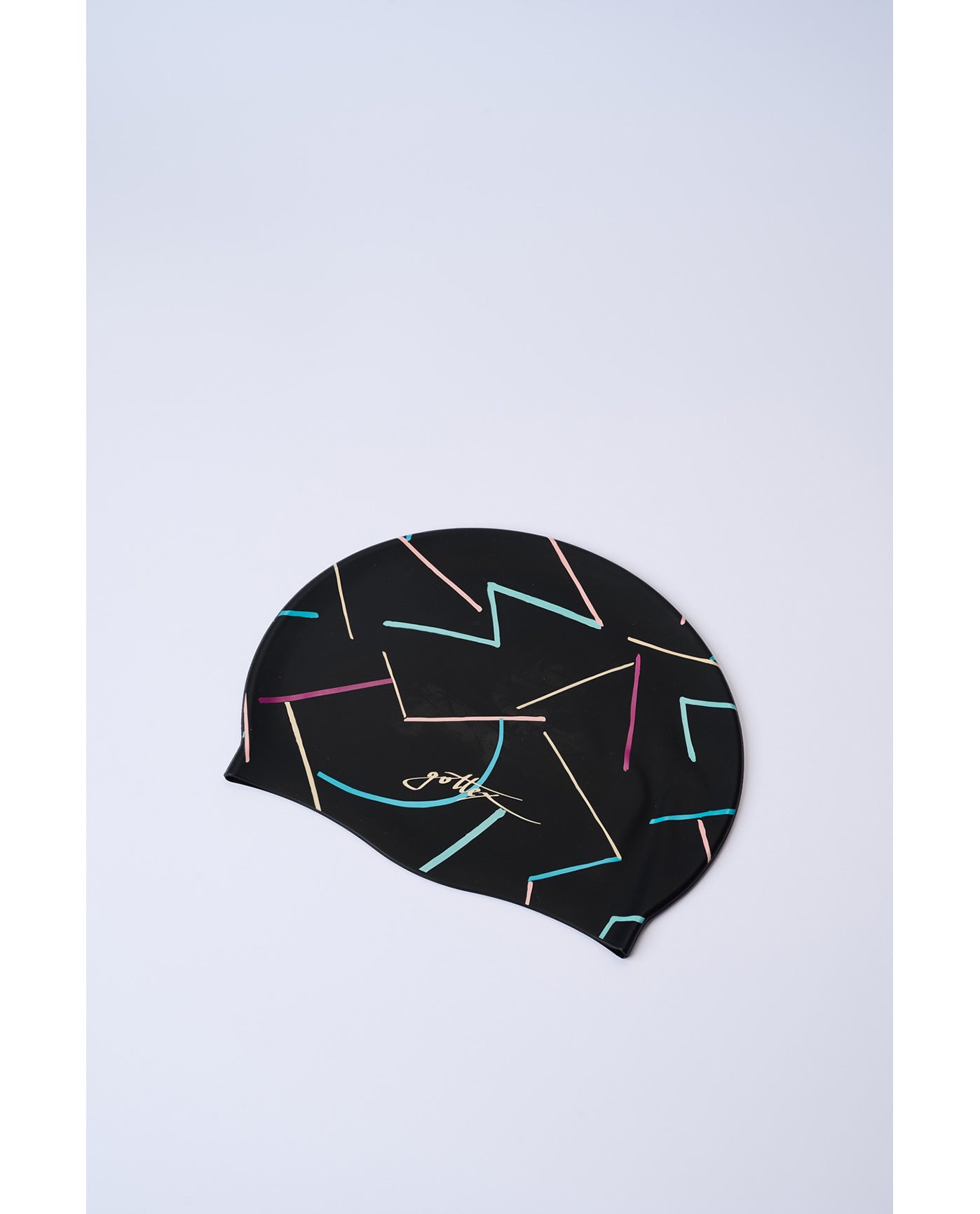 Kai Swim Cap-Blk/multi