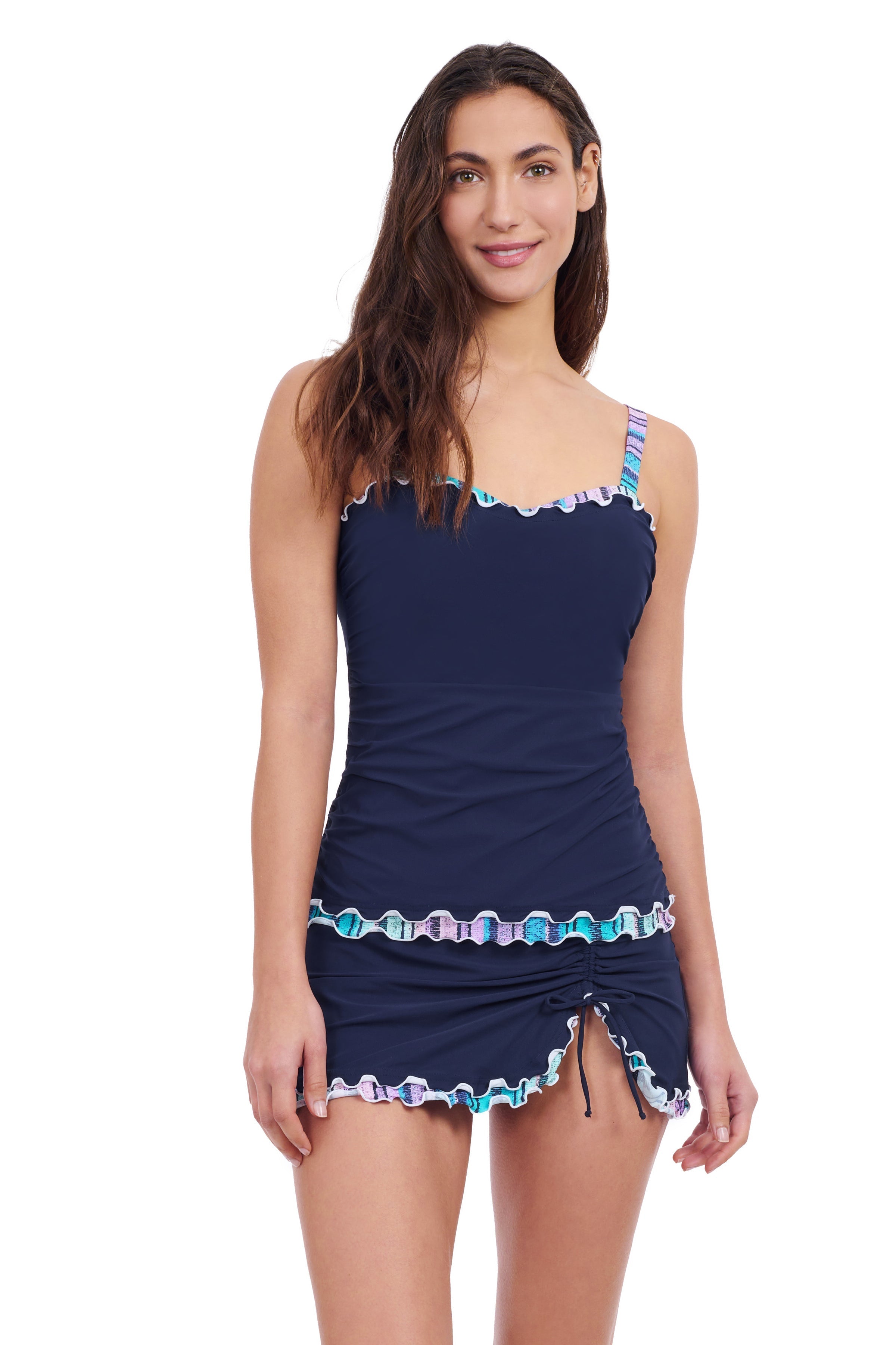 Harmony D-Cup Shirred Underwire Tankini Top