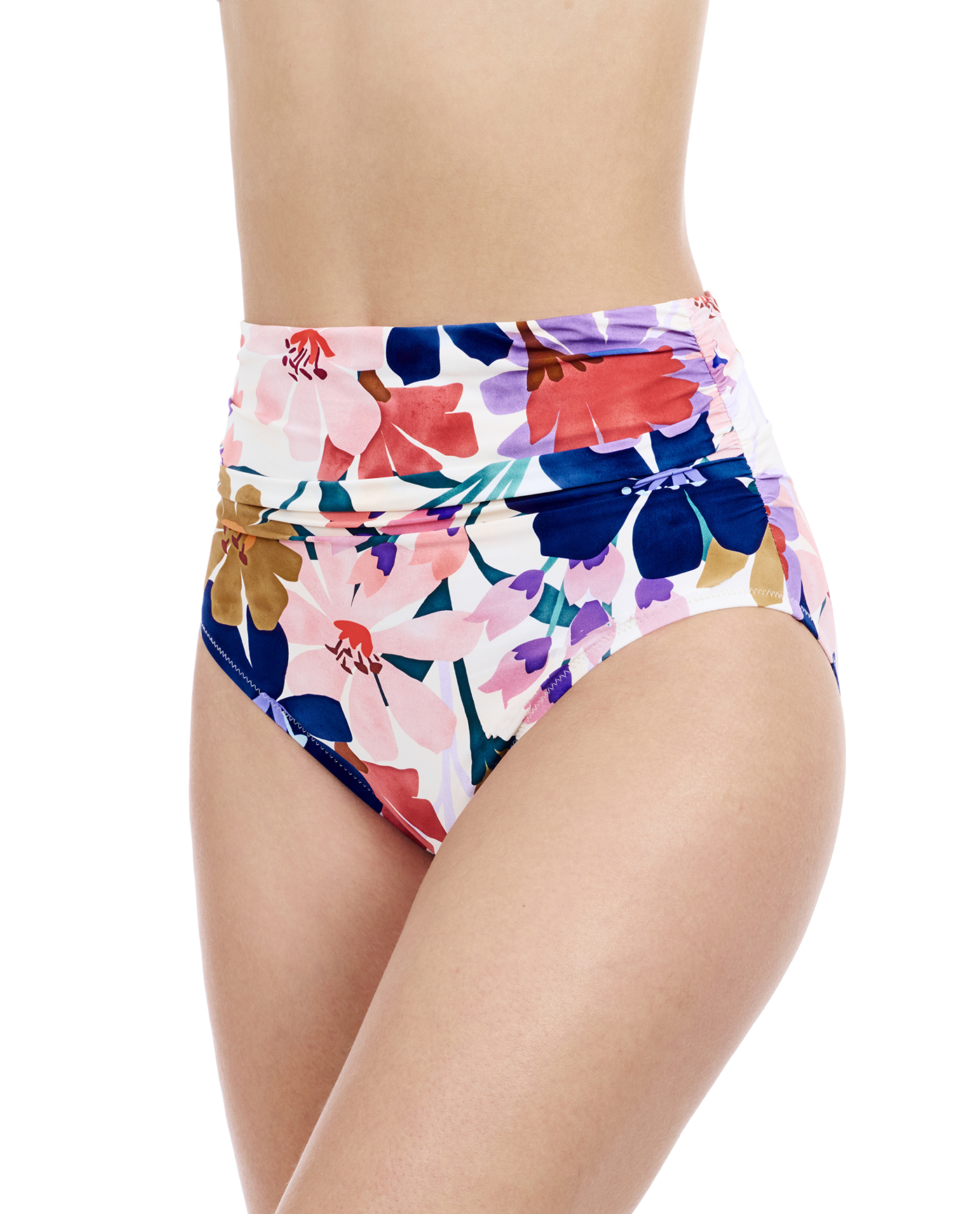 Profile By Gottex Melody Shirred High Waist Swim Bottom | Profile Melody Multi