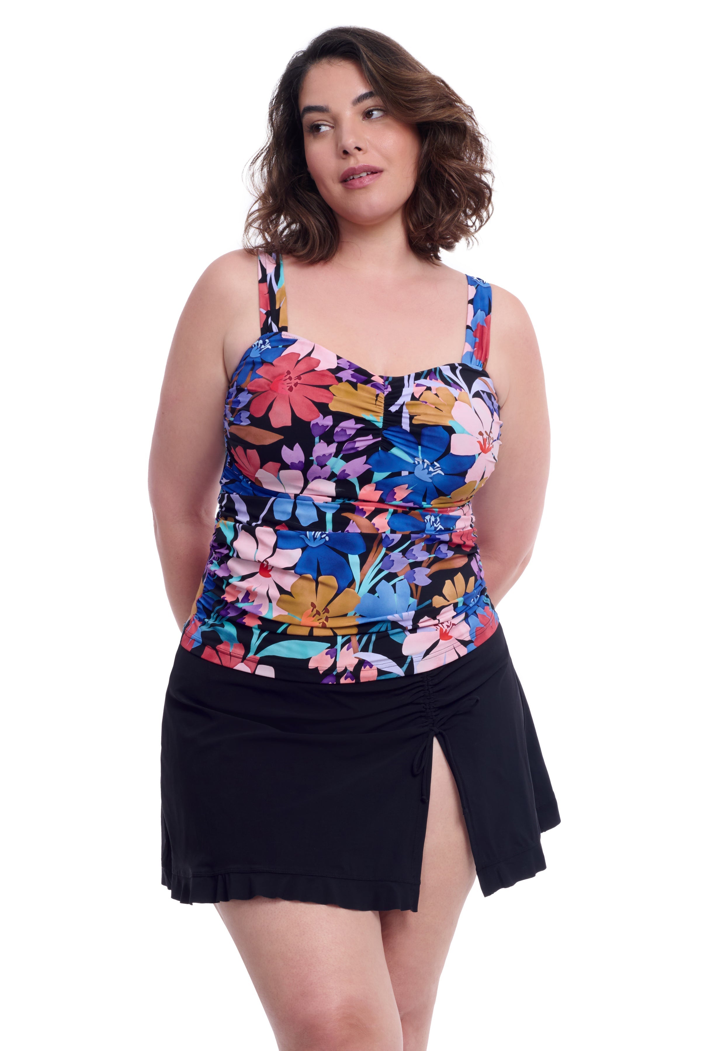 Melody Plus Size Sweetheart Underwire Tankini Tops