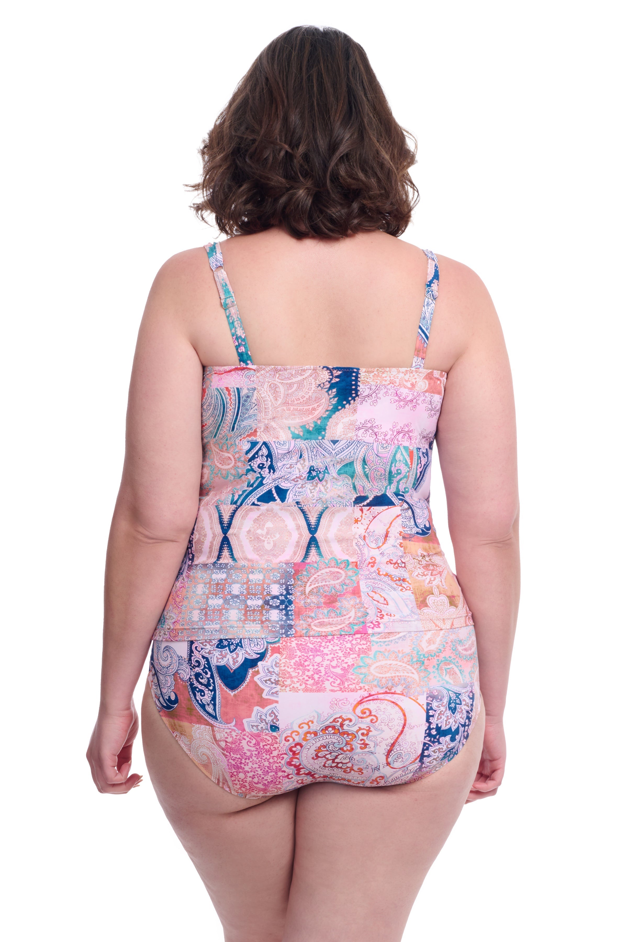 Profile By Gottex Karma Plus Size Underwire Bandeau Swimdress | Profile Karma Multi
