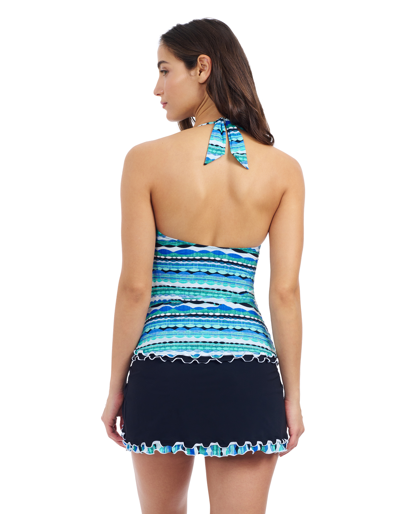 Bachata V Neck Halter Tankini