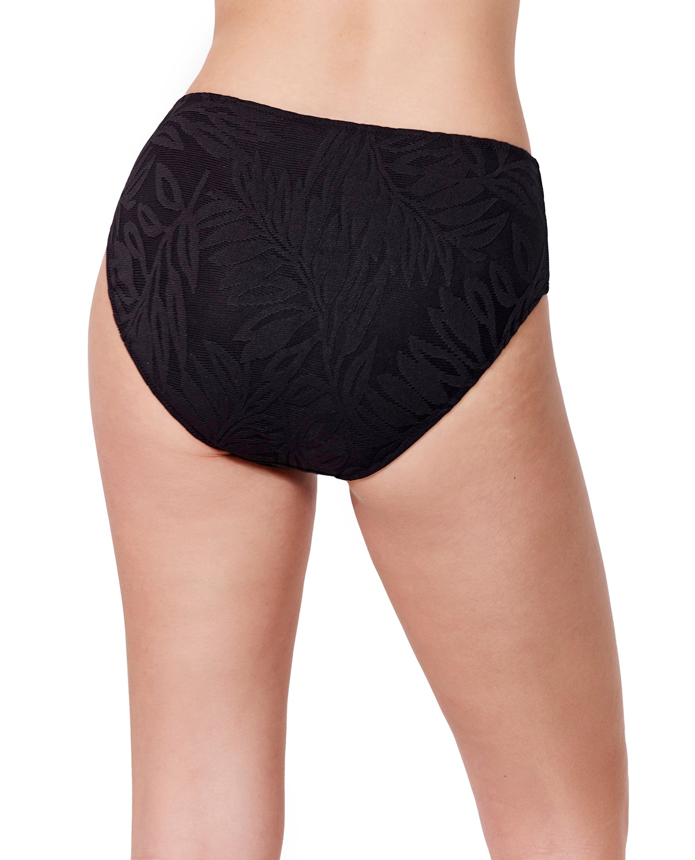 Skyfall Textured Mid Waist Swim Bottom