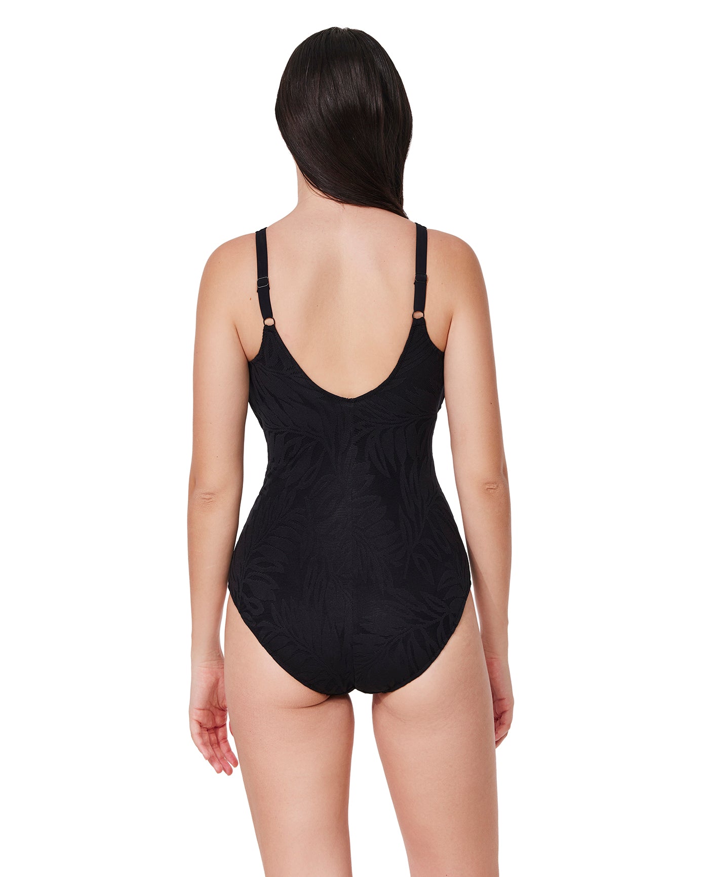 Skyfall Textured V-Neck D-Cup One Piece
