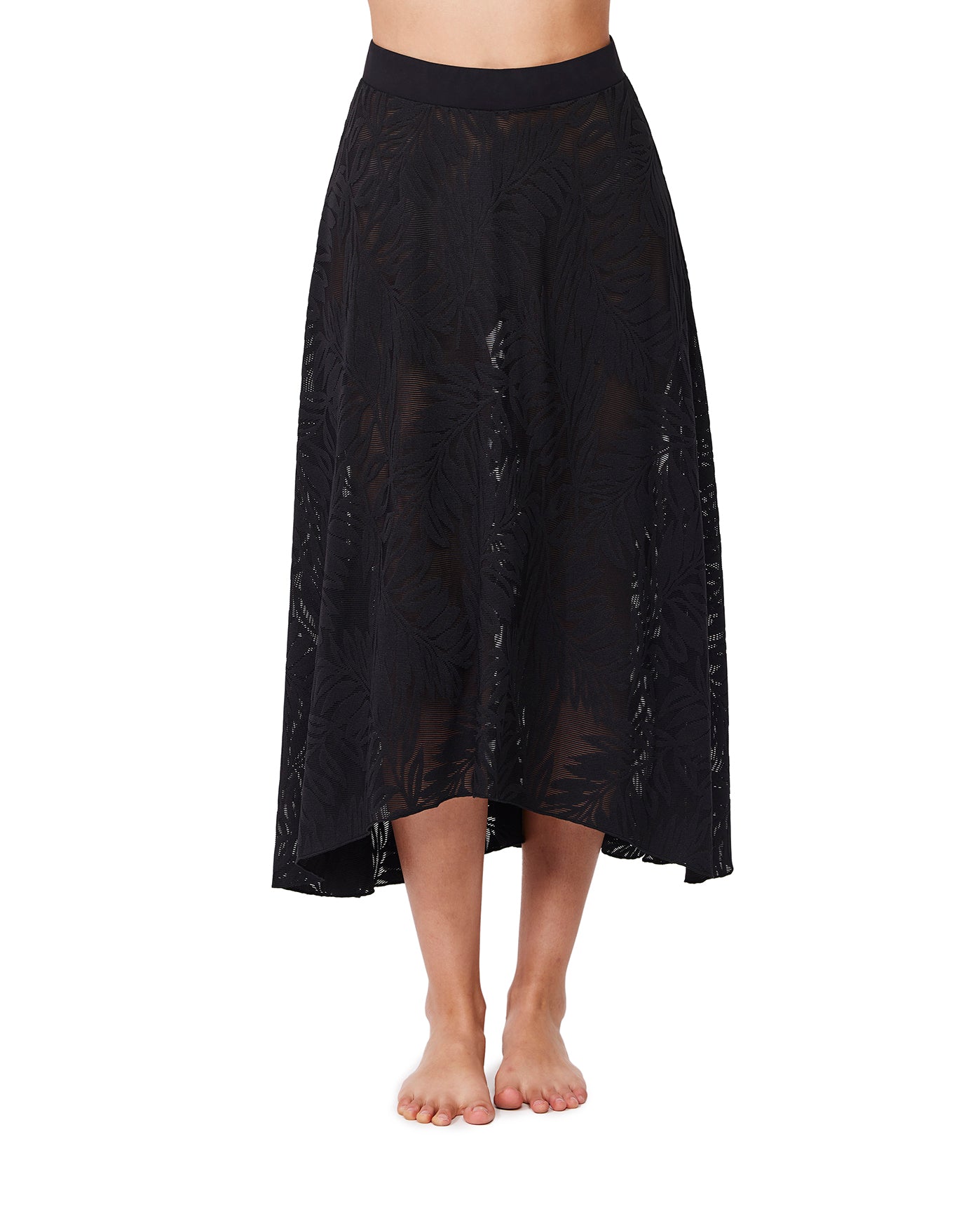 Skyfall Textured High Low Skirt Cover-Up