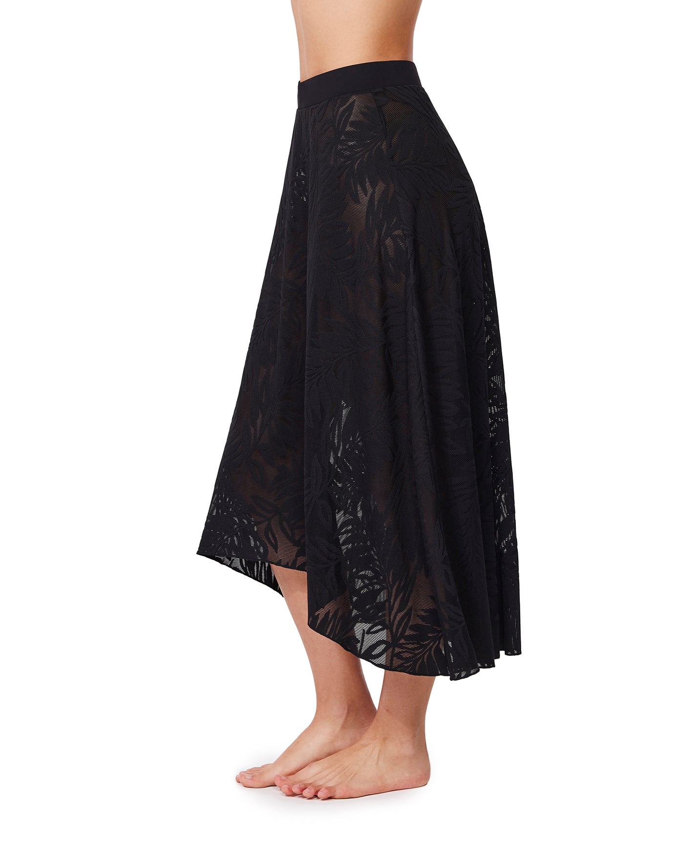 Skyfall Textured High Low Skirt Cover-Up