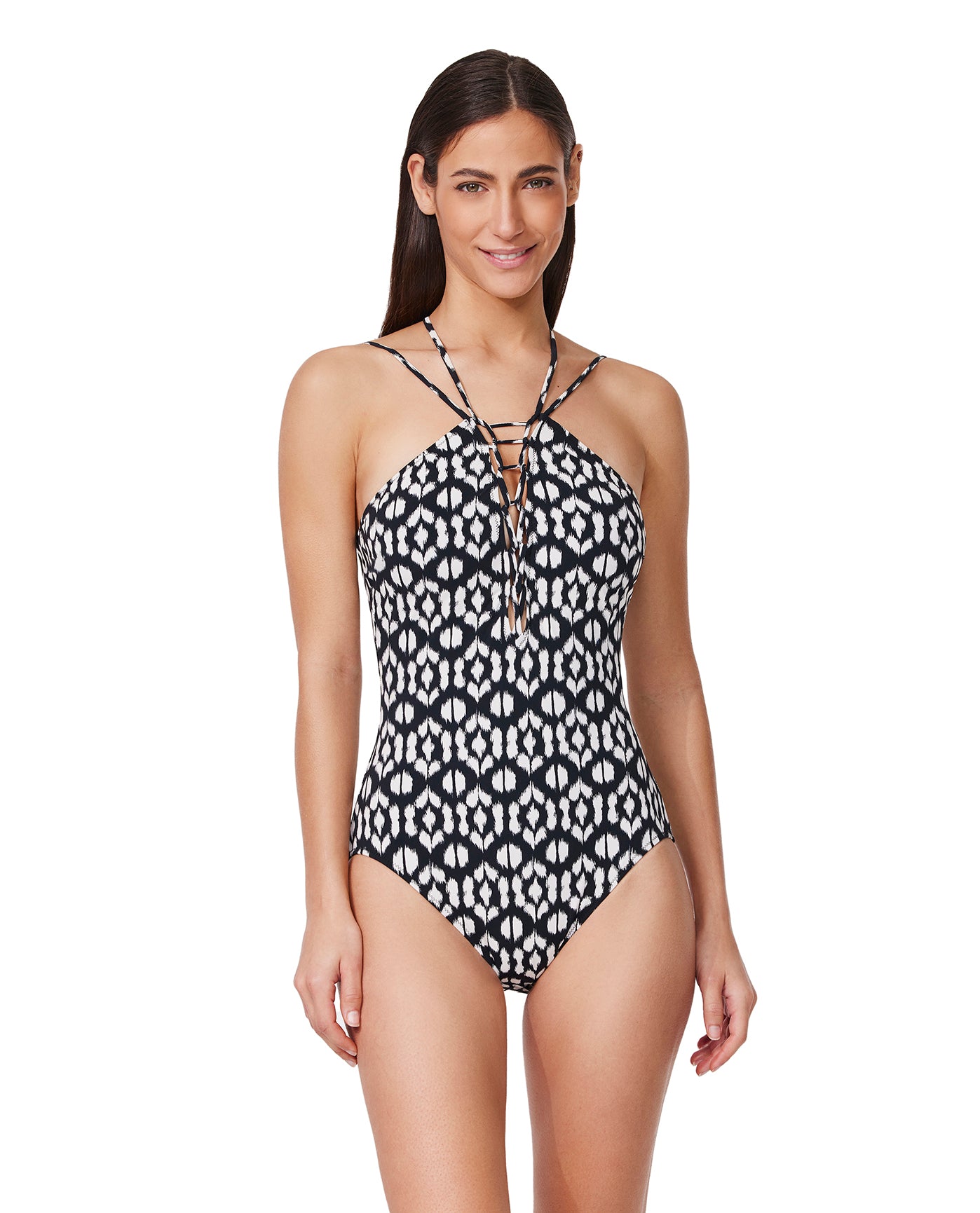 Mantra Braided High Neck One Piece | Mantra-Black