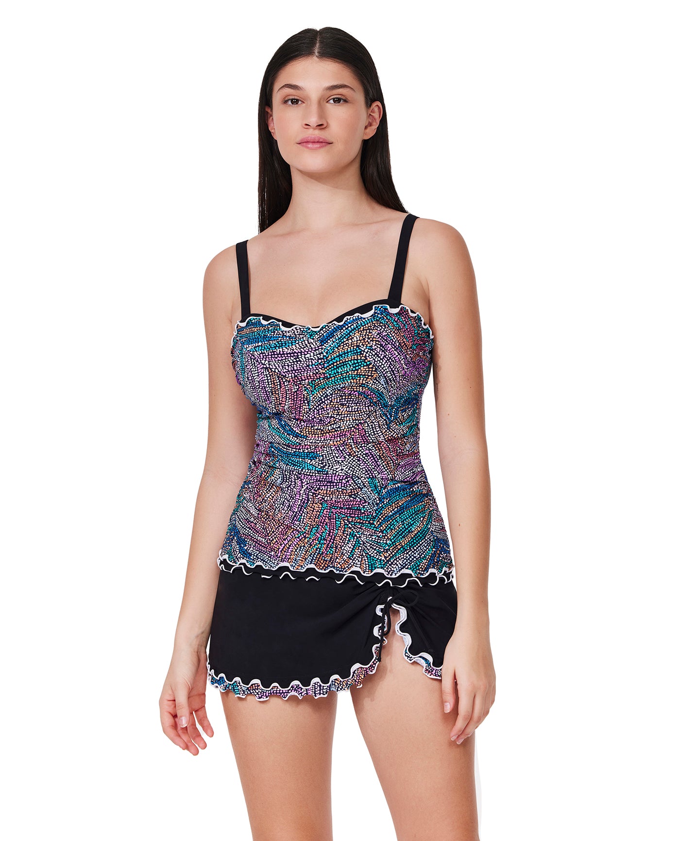 Layla Tricolore E-Cup Tankini Top