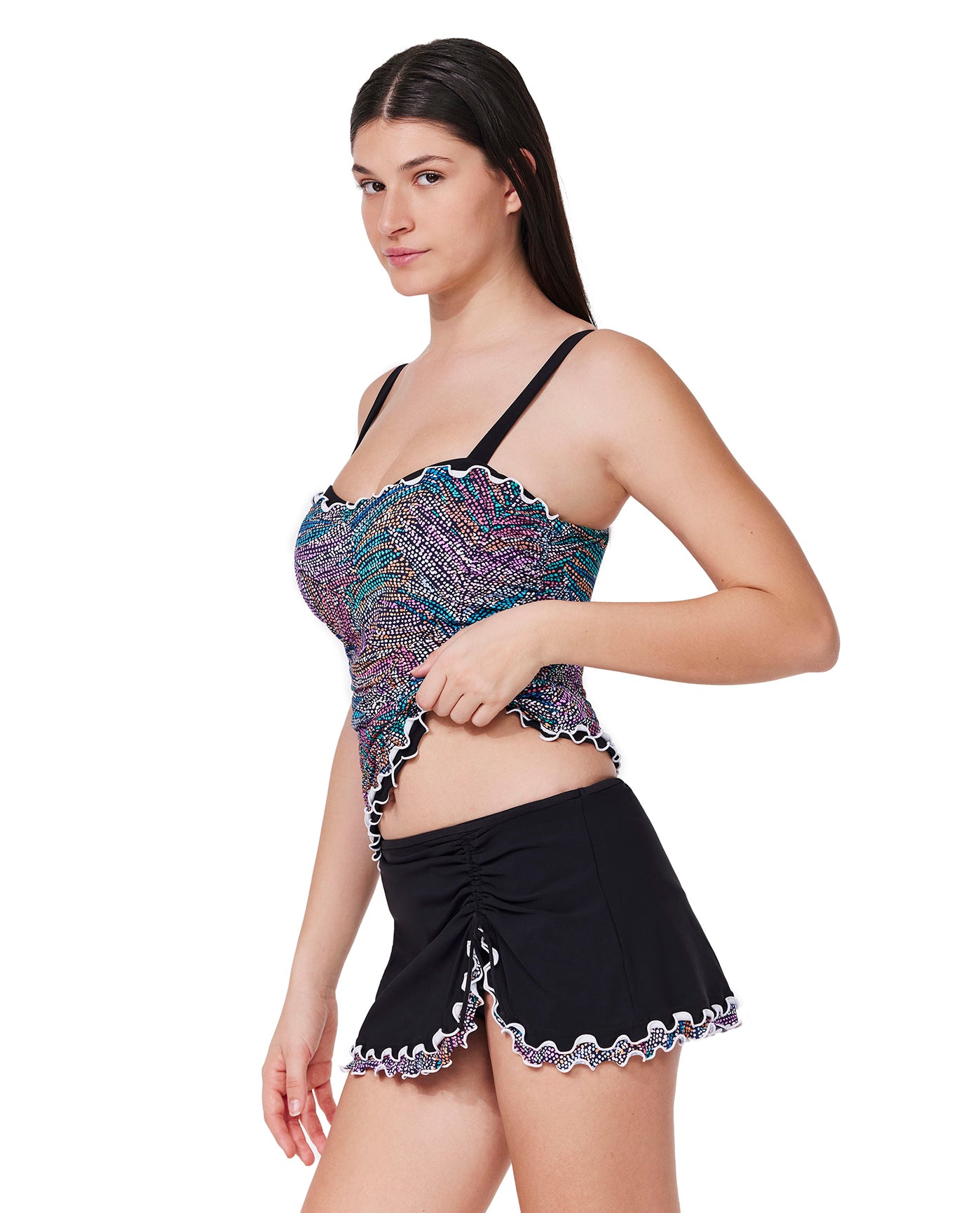 Layla Tricolore E-Cup Tankini Top