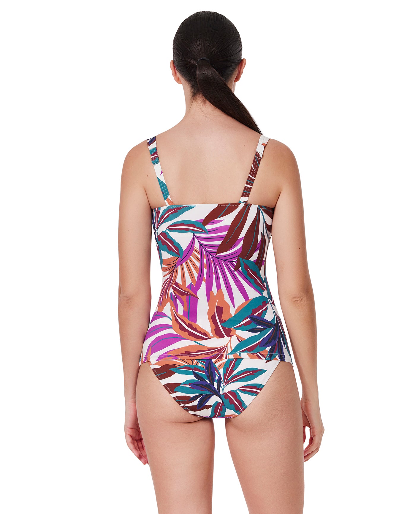 Plantopia D-Cup Tankini Top-Multi