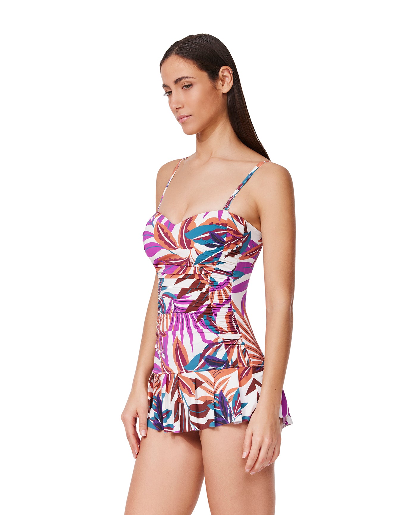 Plantopia Bandeau Swimdress -Multi