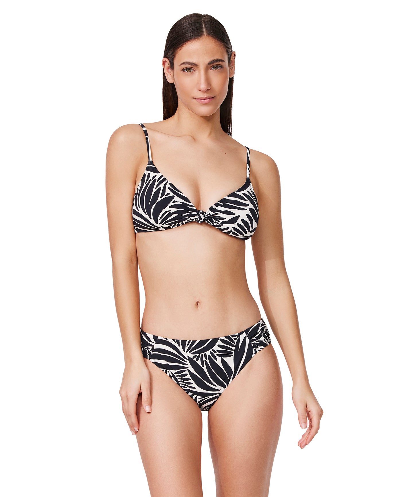 Comeback Bikini Top-Blk/wh