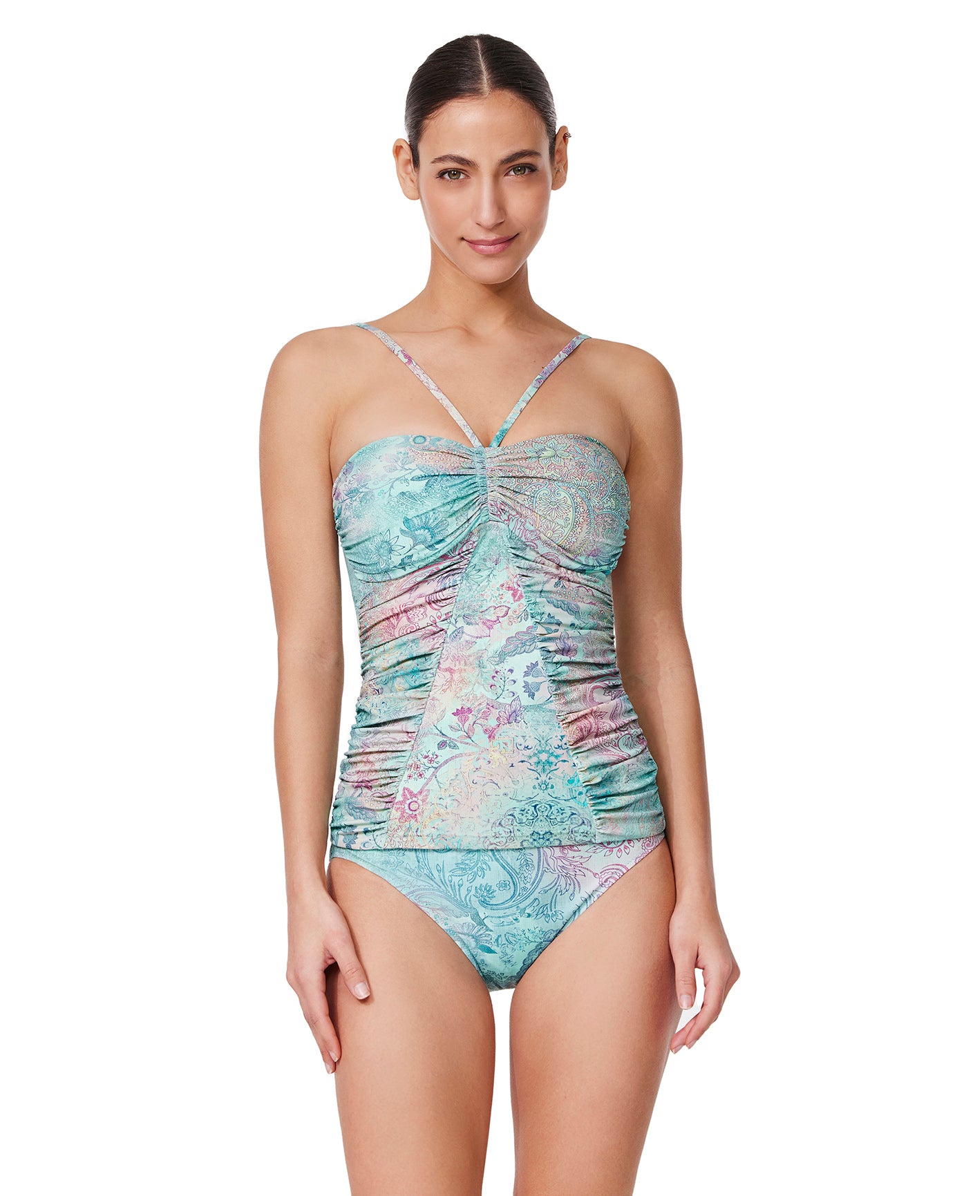 Haut tankini bandeau licou Souk-Tur/multi