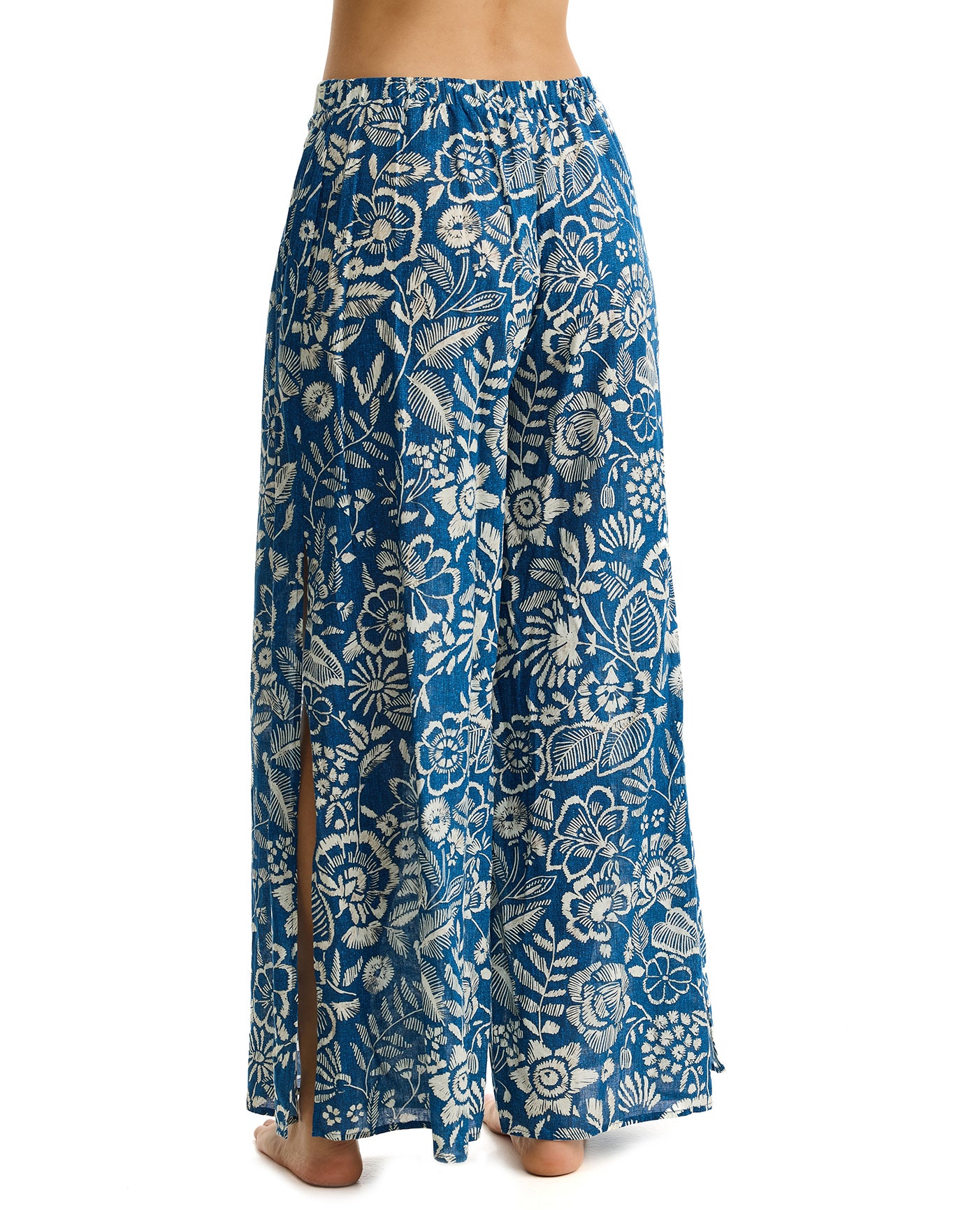 Profile by GottexGarden Mist Linen Beach Pant Cover-Up -DenimCover Ups