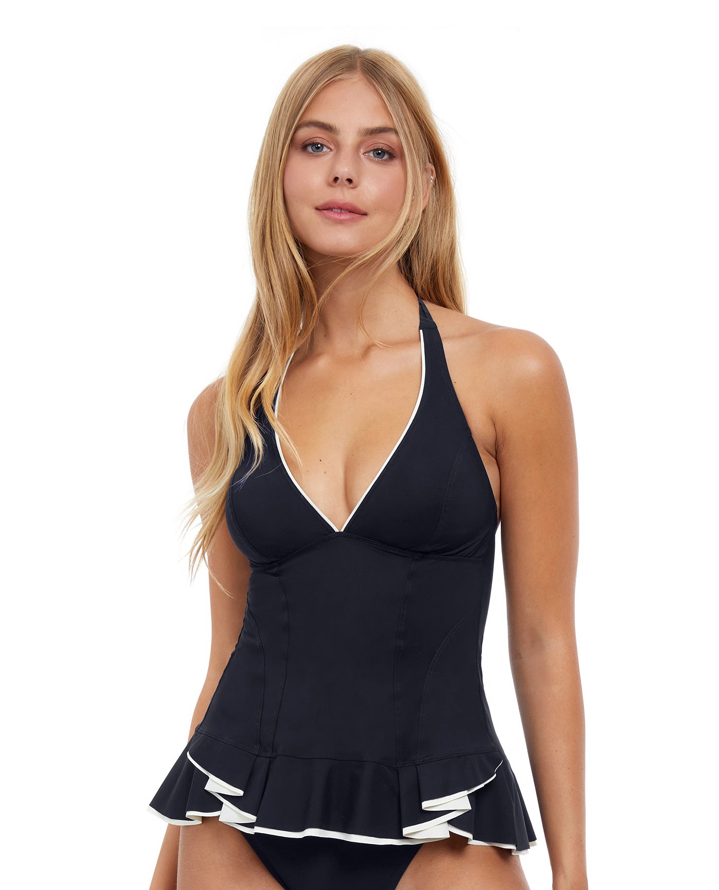 Belle Curve V-Neck Halter Tankini Top Profile by Gottex - Main Image