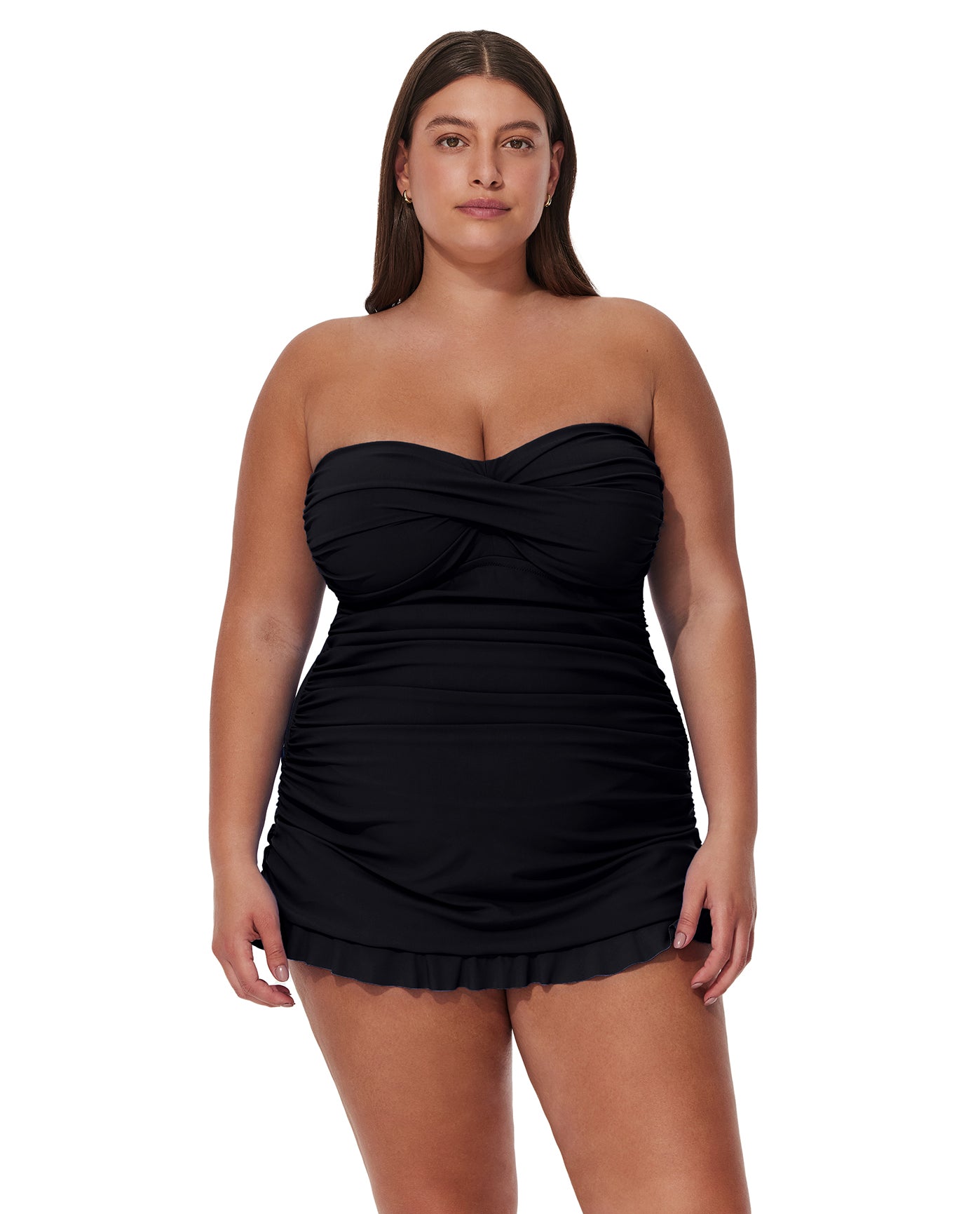 Tutti Frutti Plus Size Bandeau Swimdress