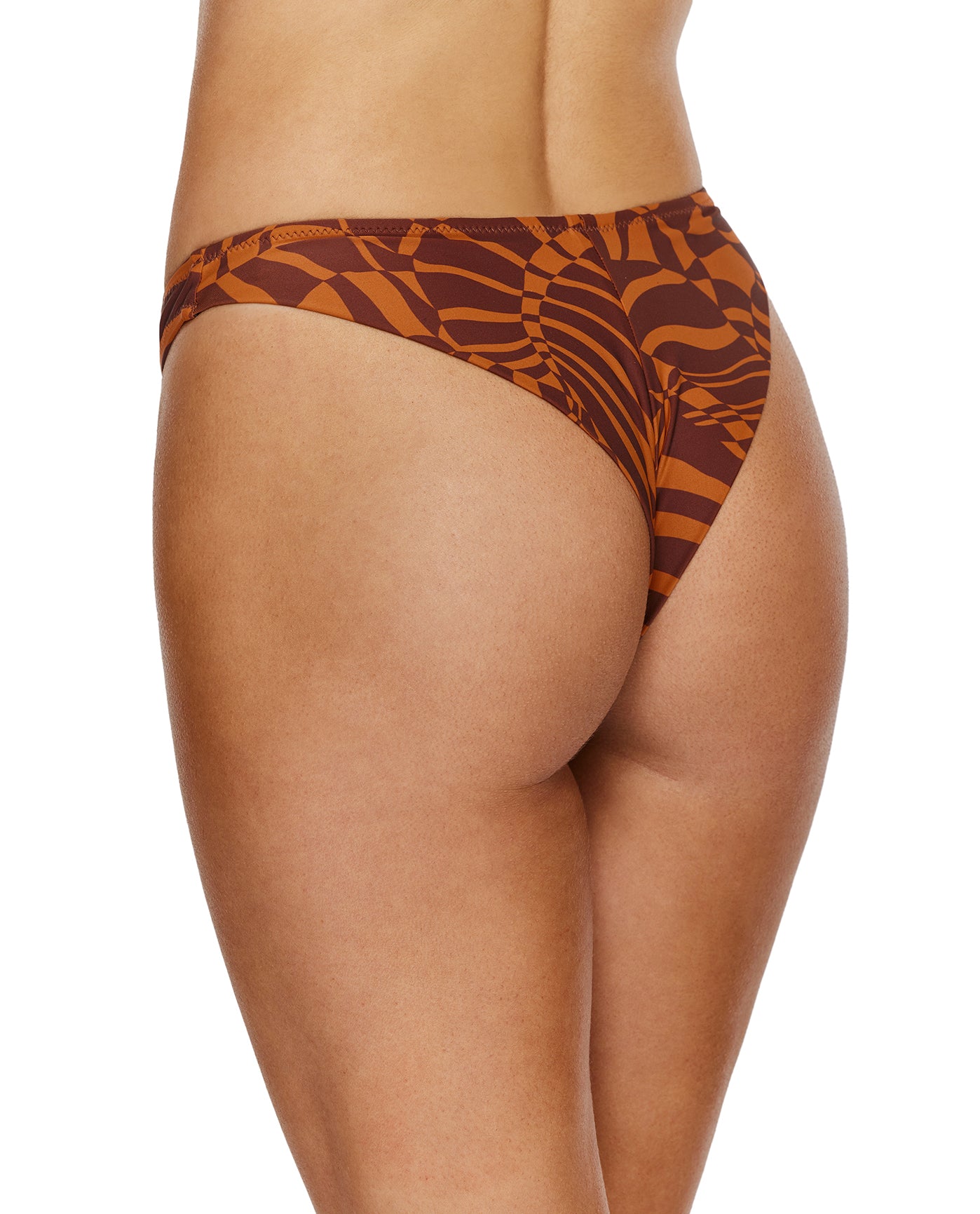 Retro Jungle Bikini Bottom-Multi/brn
