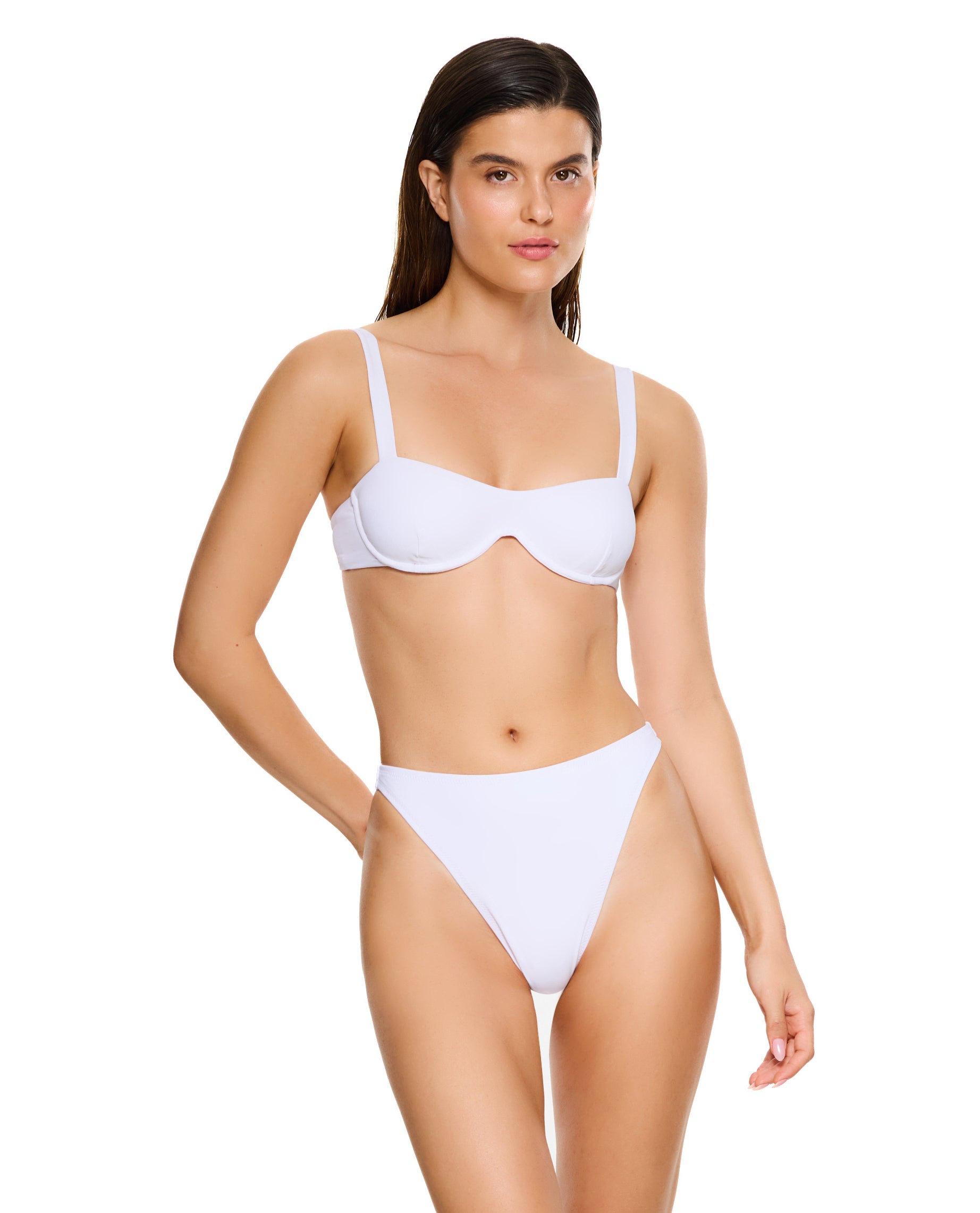 Vacay Mode Underwire Bikini Top-White