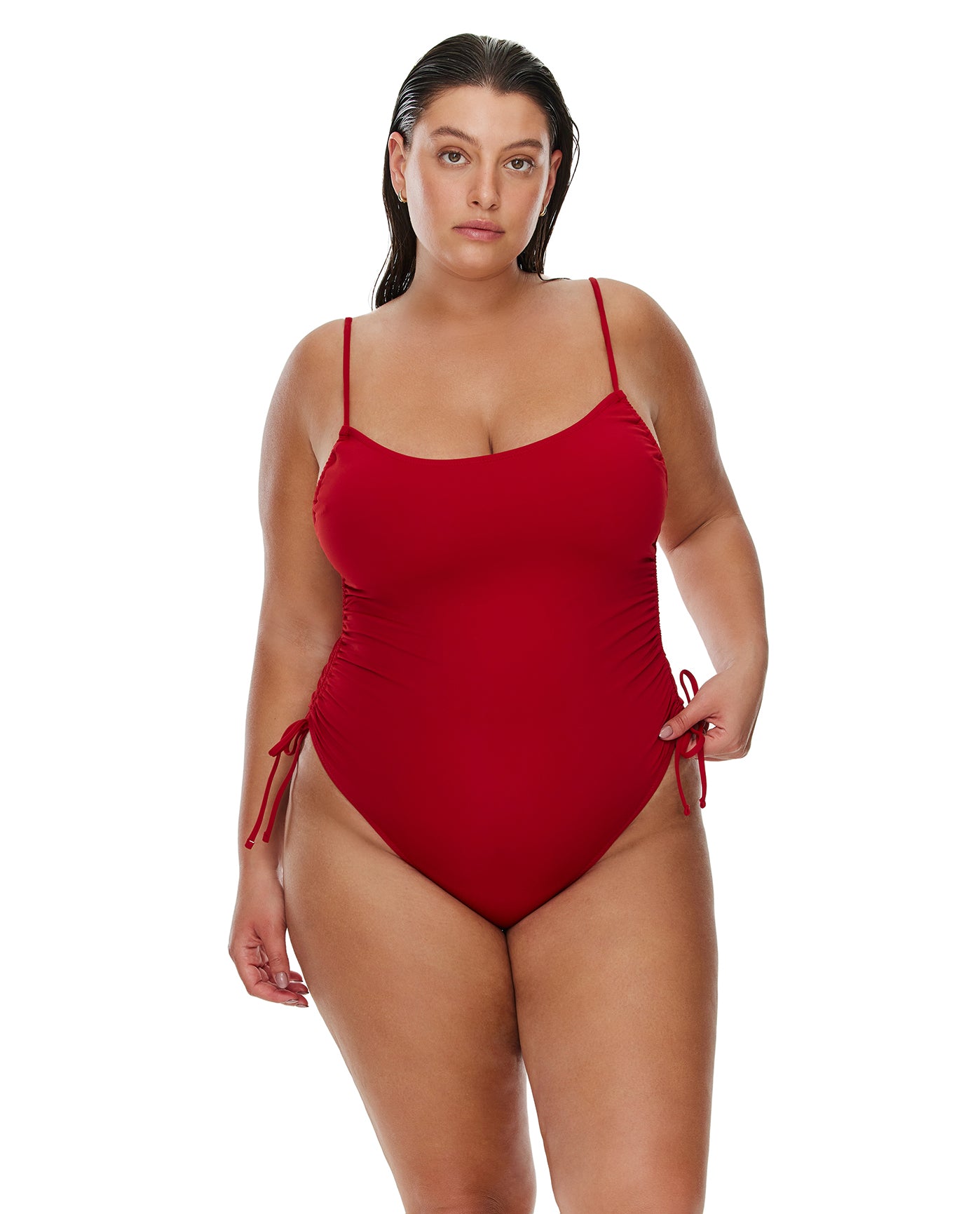 Beach Time Adjustable One Piece -Red