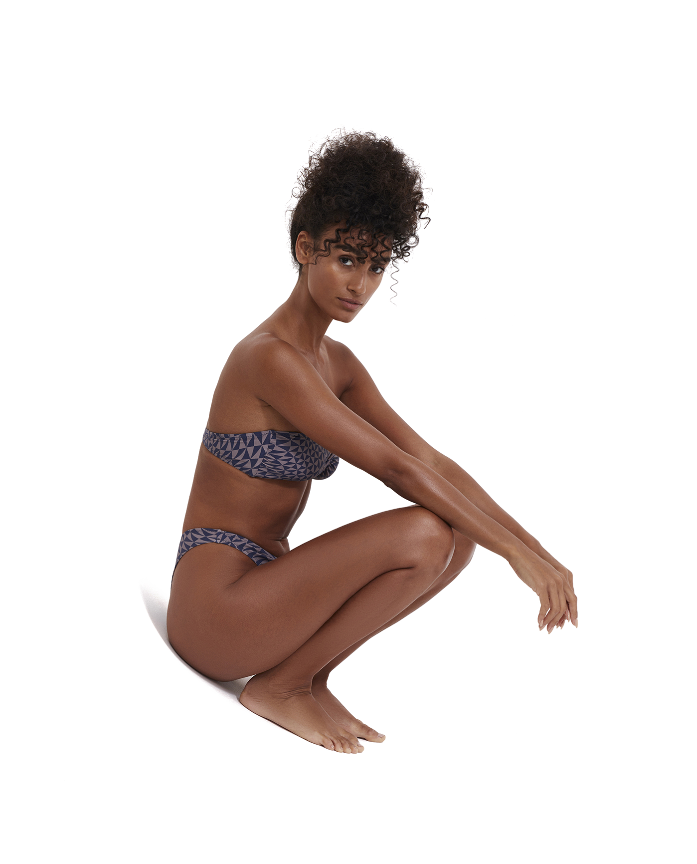 Midnight Magic Bandeau Wire Bikini Top