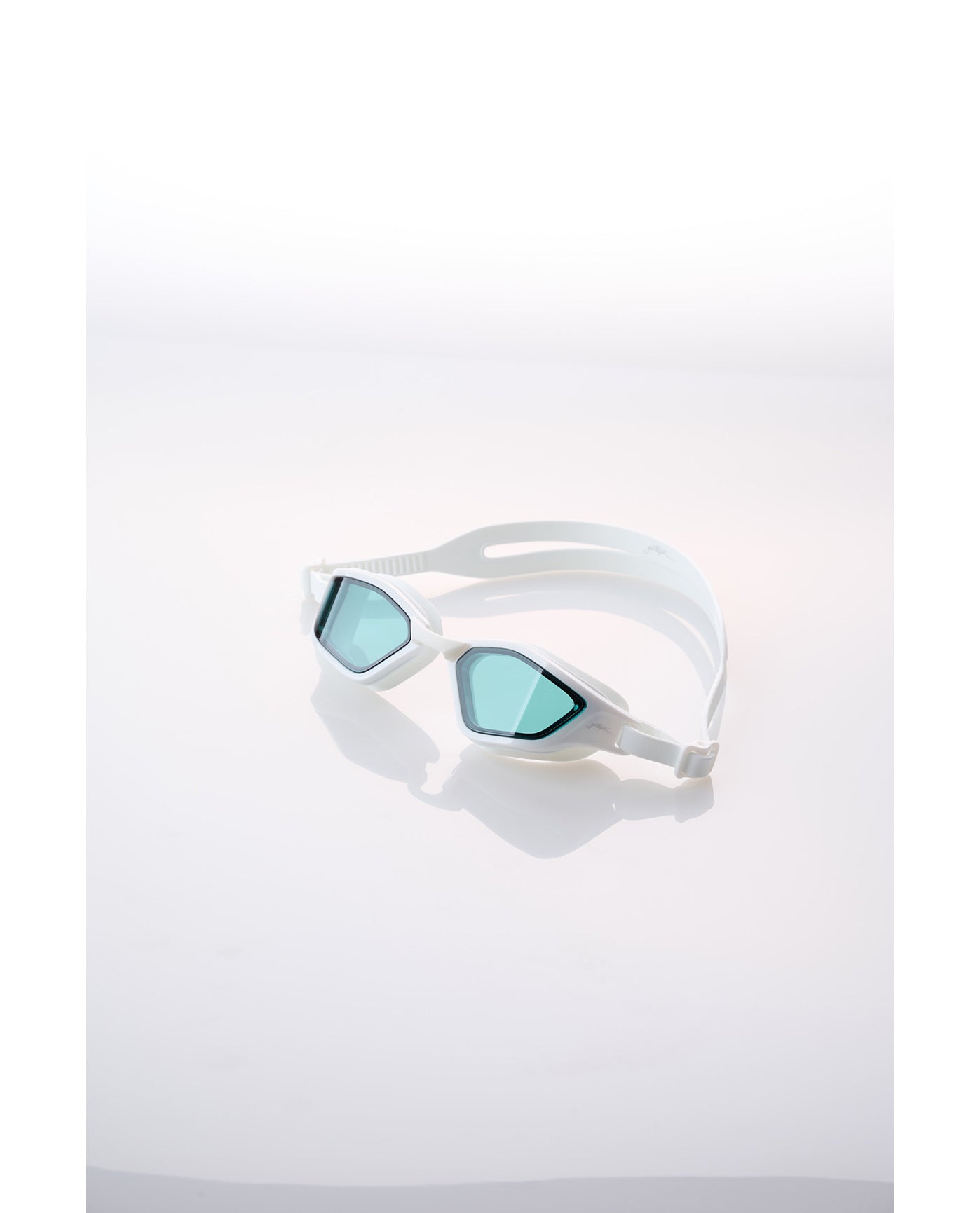 White Swim Goggles-White