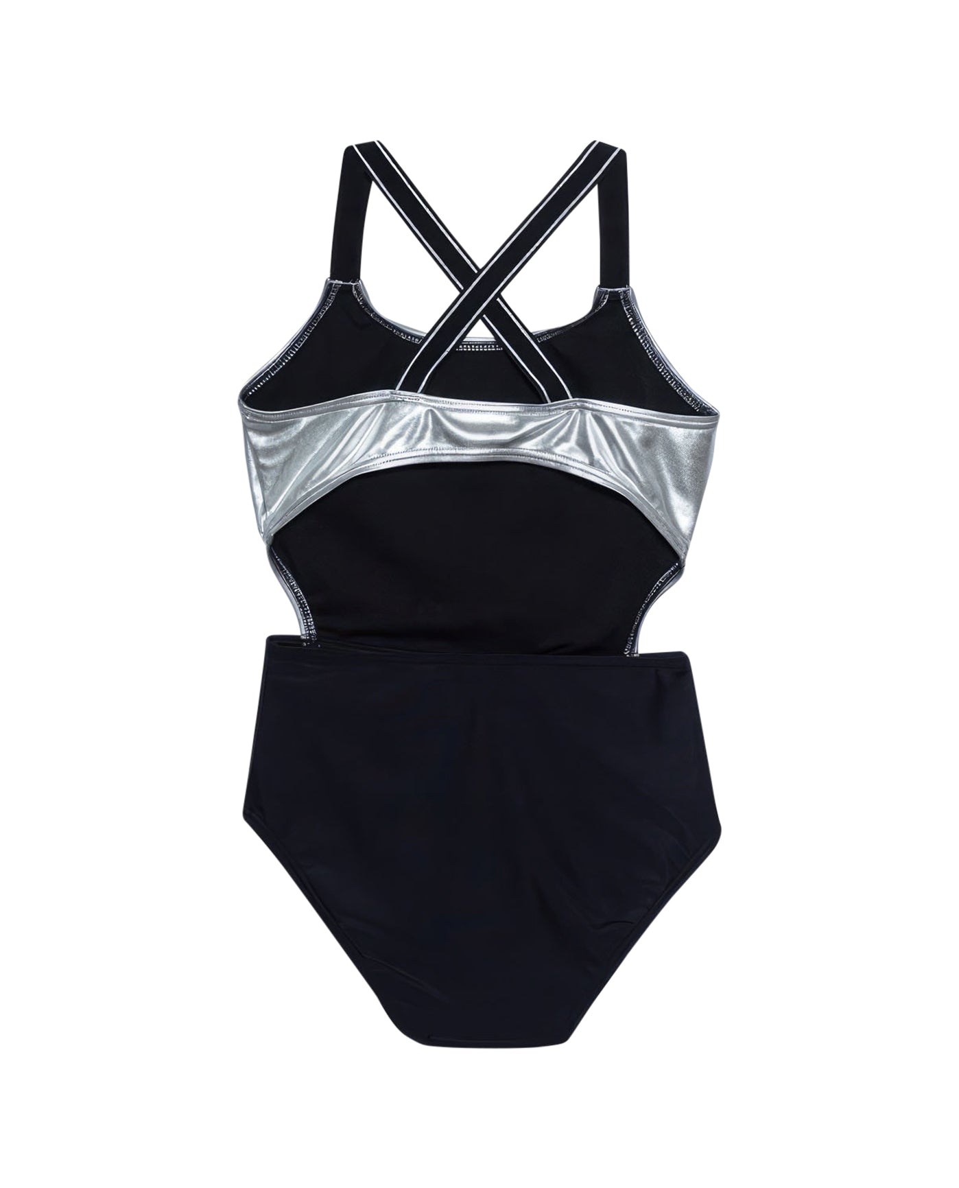 Duo Round Neck One Piece Swimsuit