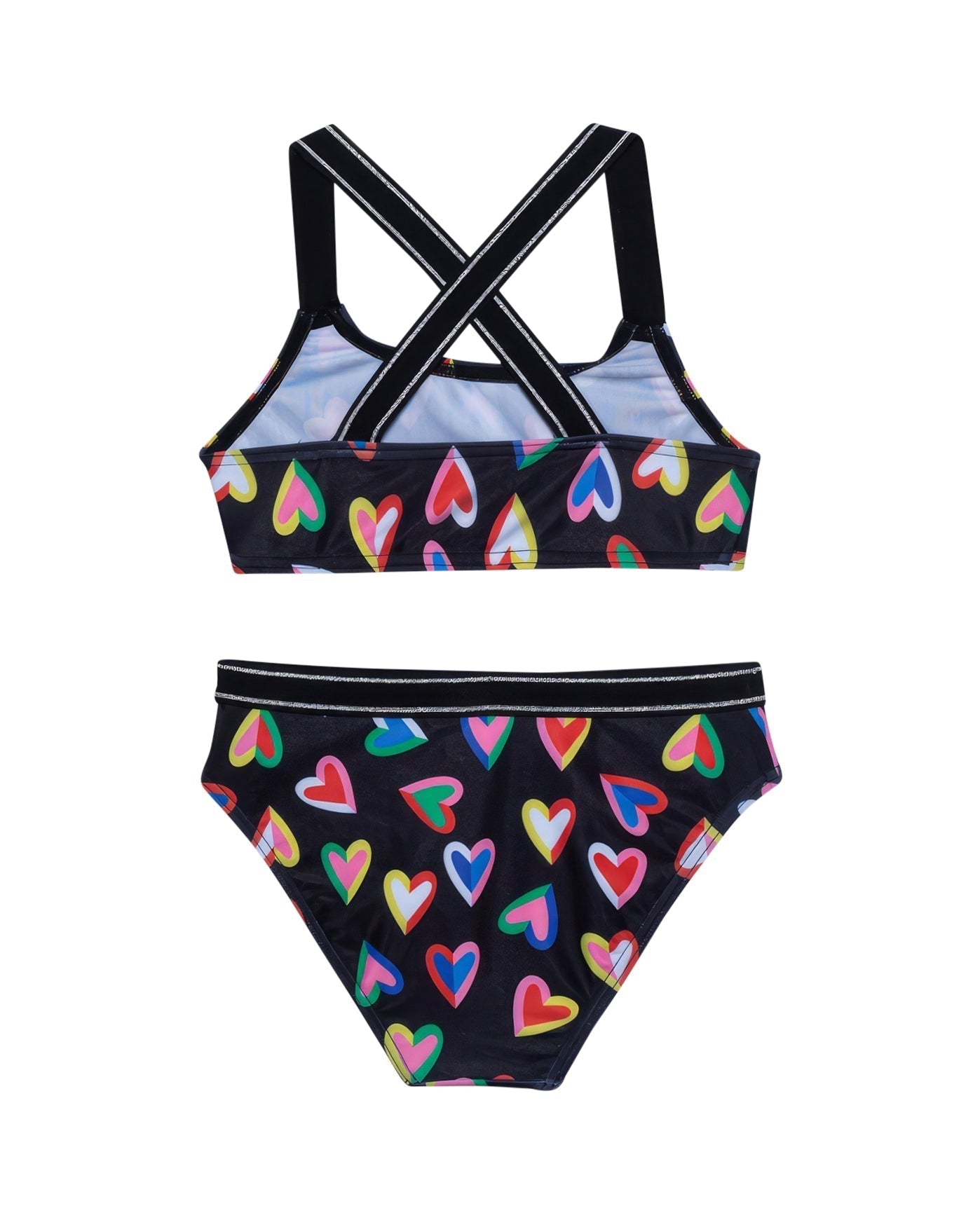 Hearts Bralette Bikini Top And Bikini Bottom Set