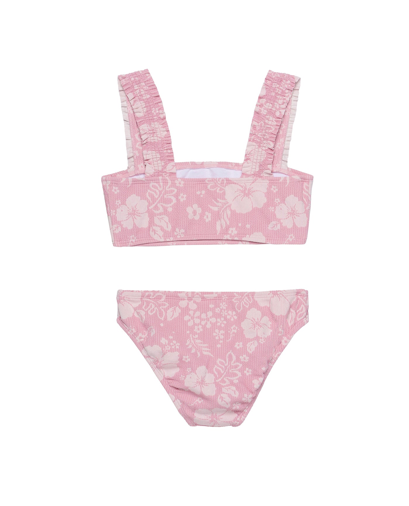 California Dreams Textured Swim Set-Pink