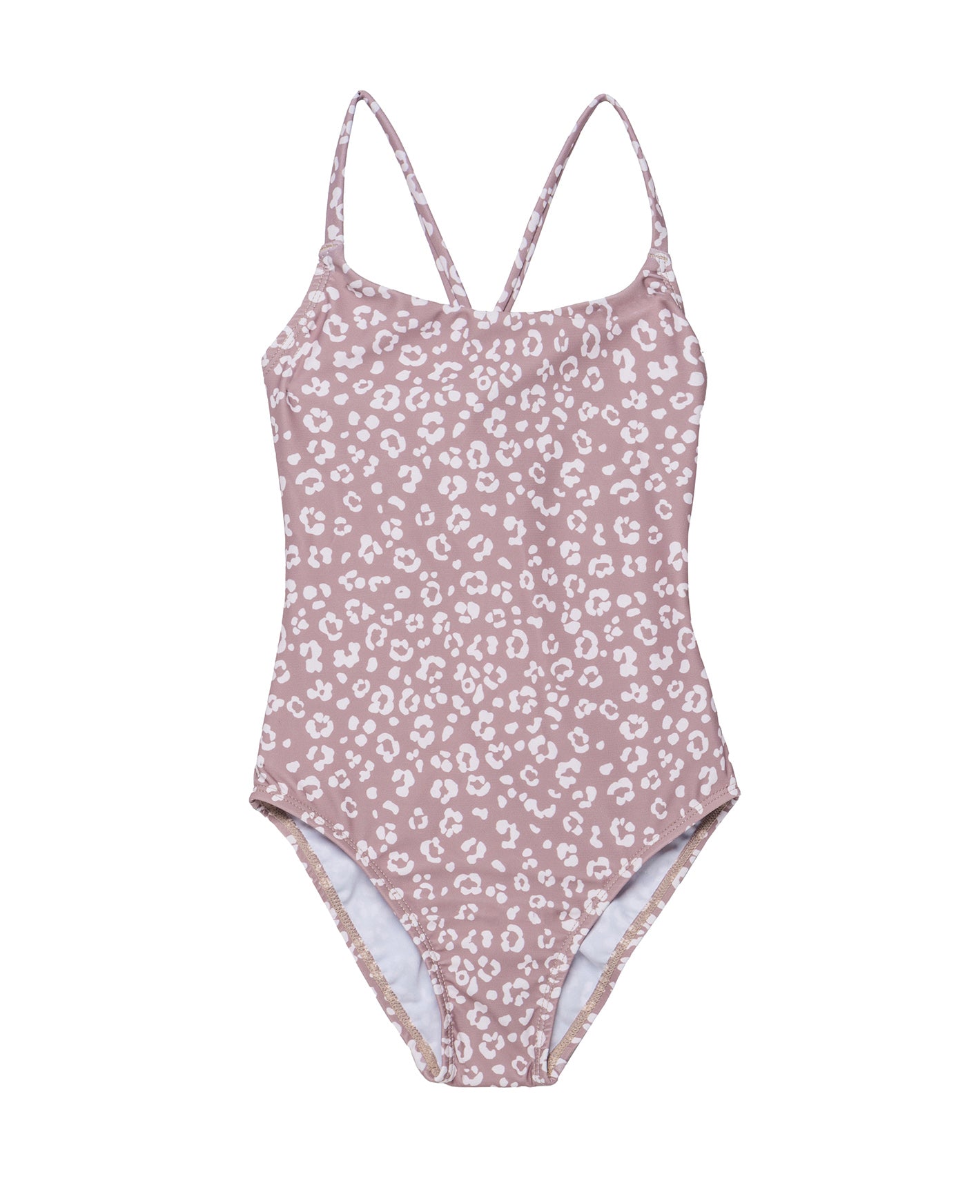 Leopard Love Criss Cross Back Adjustable One Piece-Cacao