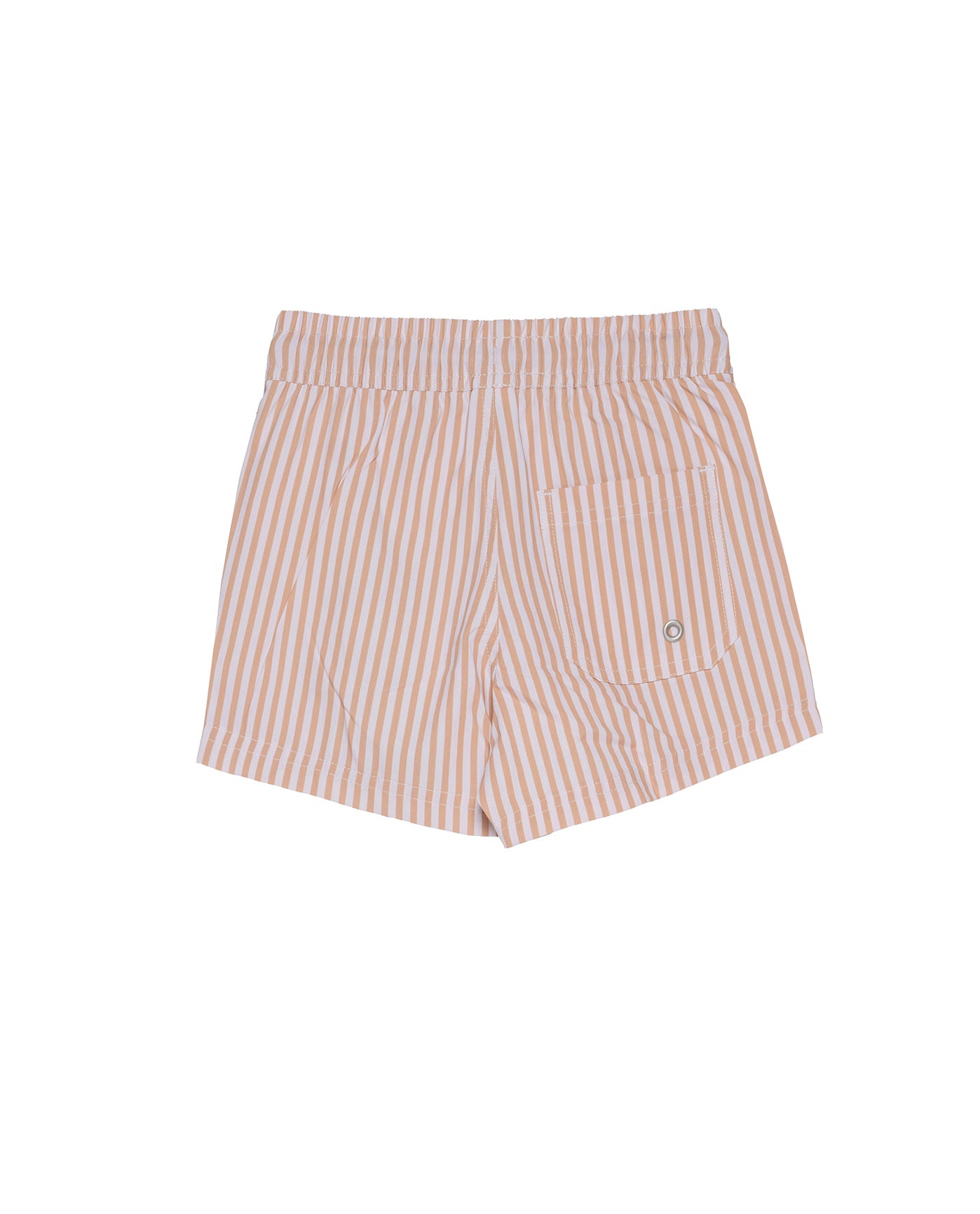 Beach Scout Drawstring Swim Shorts-White/yell