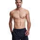 Front View Of Gottex Men 5-Inch Swim Trunks | GOTTEX MEN NAUTICAL BLACK AND WHITE