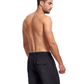 Back View Of Beach Vibe Men’s 5" Boardshort | black-grey