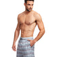Side View View Of Gottex Men 7-Inch Swim Trunks | GOTTEX MEN GREY WAVE
