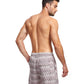 Back View Of Gottex Men 7-Inch Swim Trunks | GOTTEX MEN TAUPE WAVE