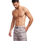 Side View View Of Gottex Men 7-Inch Swim Trunks | GOTTEX MEN TAUPE WAVE