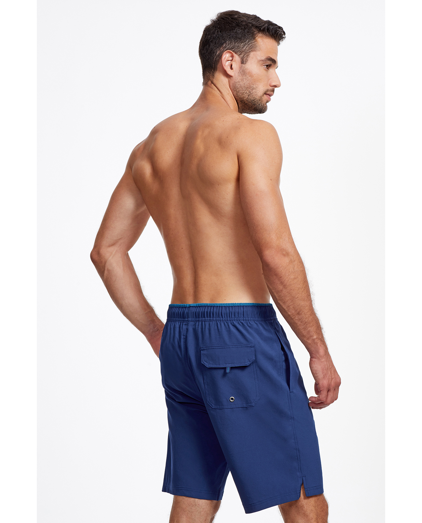 Gottex Men Beach Vibe Men’s 9" Boardshort | NAVY AND PETROL ACCENT