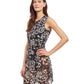 Side View View Of Gottex Essentials Miss Butterfly High Neck Sleeveless Beach Dress | Gottex Miss Butterfly Brown