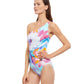 Side View View Of Gottex Essentials La Vie Est Belle One Shoulder One Piece Swimsuit | Gottex La Vie Est Belle
