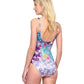 Back View Of Gottex Bali Full Coverage Square Neck One Piece Swimsuit | GOTTEX BALI
