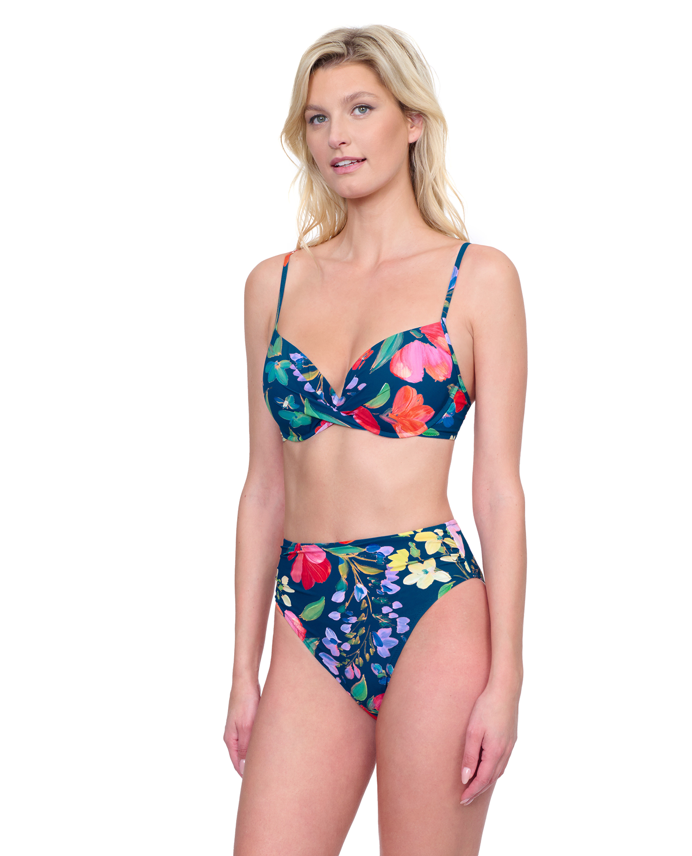 Gottex Garden Dream C Cup Molded Bikini Bra | Gottex Garden Dream Navy Multi